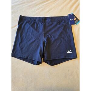 Mizuno NWT Performance Navy Blue Spandex Shorts (XXL)